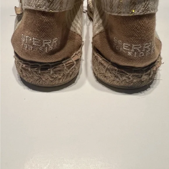 Sperry Women’s Top Sider Metallic Boat Katama Espadrilles Size 10 - Picture 4 of 9